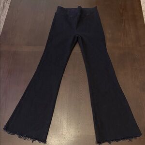 Frame Denim Black Flare Pants